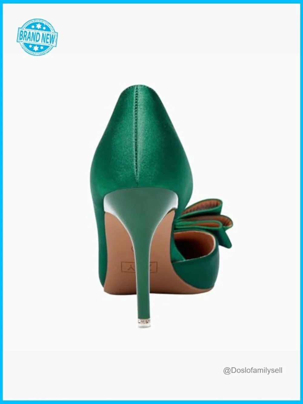 Stiletto Bow Heels Pointed Toe Slip On Dress Pumps Wedding Party Shoes